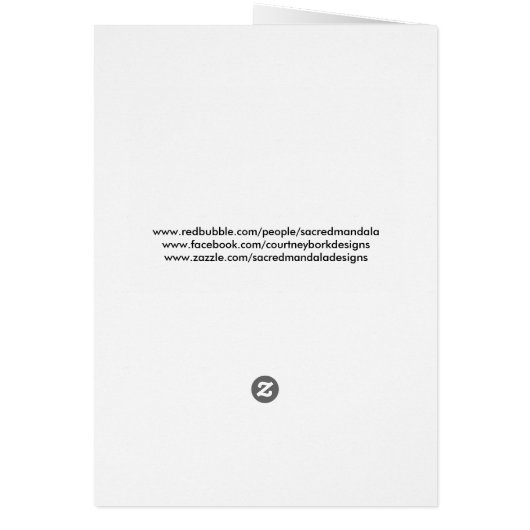 Yin Yang Hand Painted Mandala (Back)