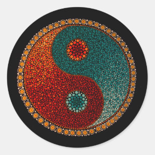 Yin Yang Tribal Design Decal Sticker Wall Vinyl Decor Art – boop