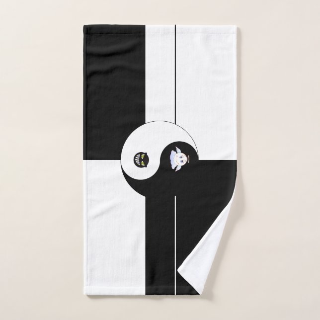 Yin yang hand towel  (Hand Towel)