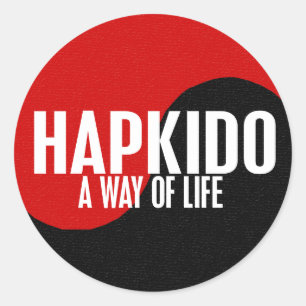 Yin Yang HAPKIDO 1 Classic Round Sticker