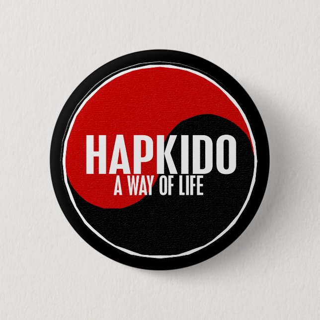 Yin Yang HAPKIDO 1 Pinback Button (Front)