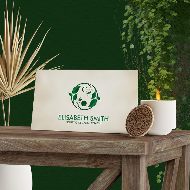 Yin Yang -Holistic Wellness Coach  Business Card (Creator Uploaded)