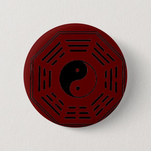 yin-yang i-ching button (Front)