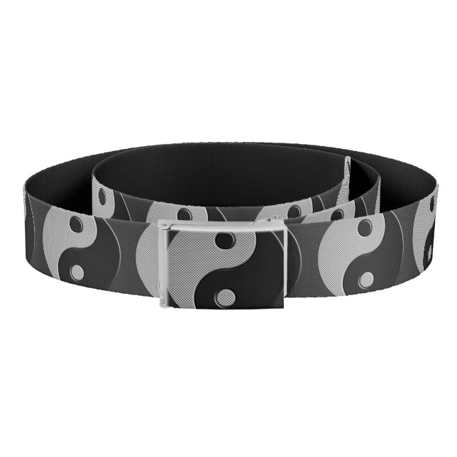 Yin Yang in Carbon Fiber Print Style Belt (Coil)