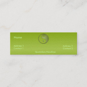 Yin Yang in Green Sandstone Profile Card