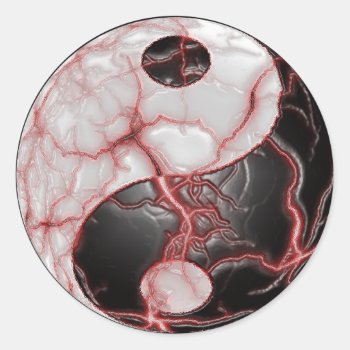 Yin Yang Its Alive Sticker by clonecire at Zazzle