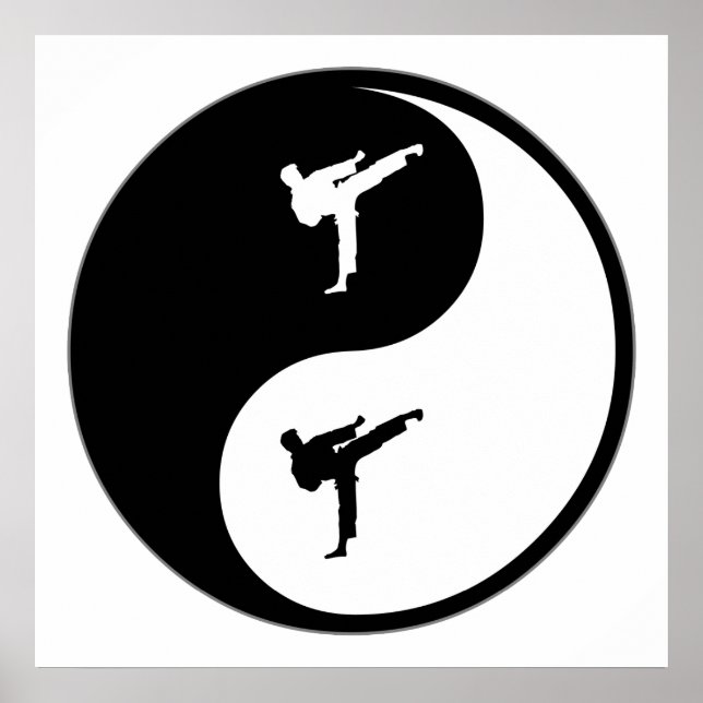 Yin Yang Karate Poster (Front)