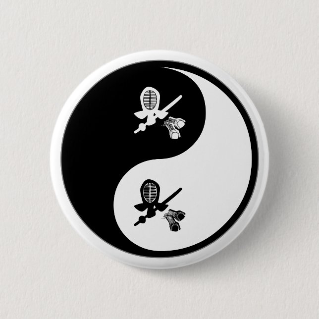 Yin Yang Kendo Button (Front)