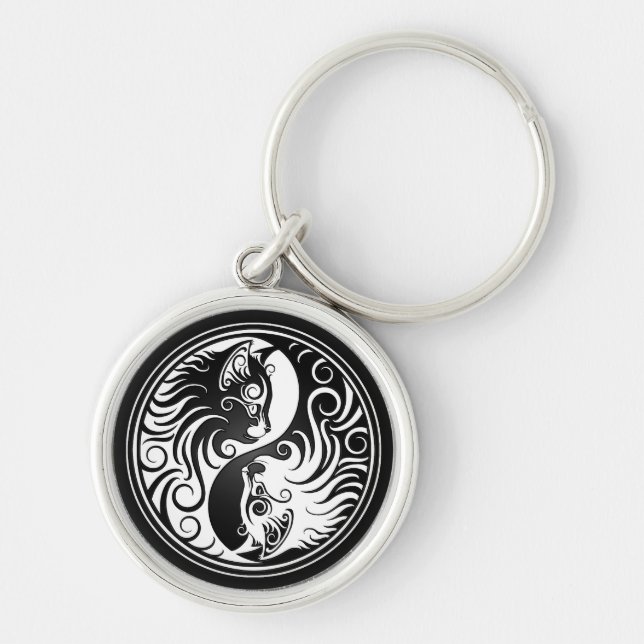 Yin Yang Kittens Keychain (Front)