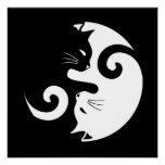 Yin Yang Kitties Poster