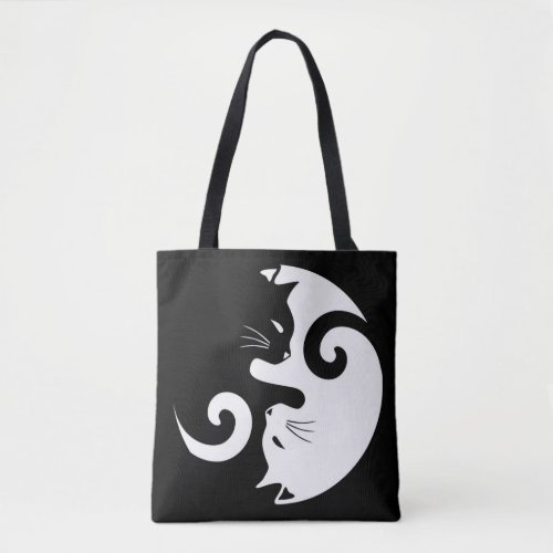 Yin Yang Kitties Tote Bag