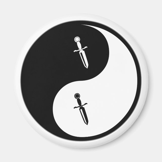 Yin Yang Knives Magnet (Front)