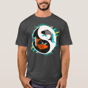 Yin Yang Koi Fish Balance Chinese Philosophy T-Shirt