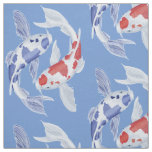 Yin yang koi fish fabric