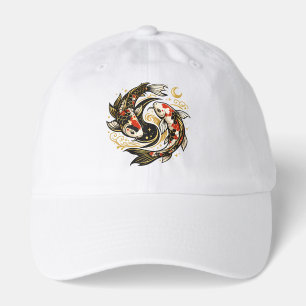 Yin Yang Koi Fish Japanese Aesthetic Hat