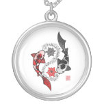 Yin Yang Koi Fish Large Pendant