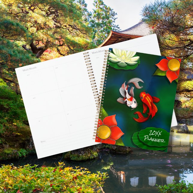 Yin Yang Koi Fish White Lotus Pond Planner (Creator Uploaded)