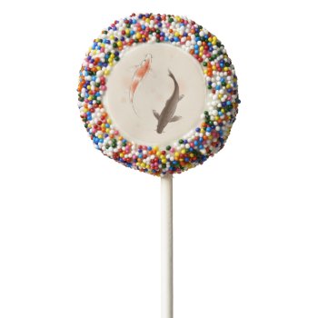 Yin Yang Koi Fishes In Oriental Style Painting Chocolate Covered Oreo Pop by watercoloring at Zazzle