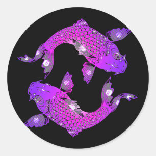 yin yang koi stickers