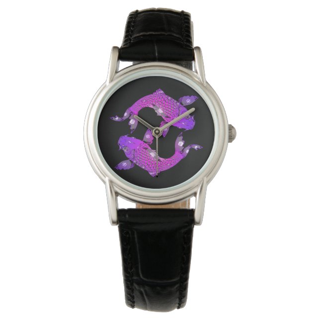 yin yang koi watch (Front)