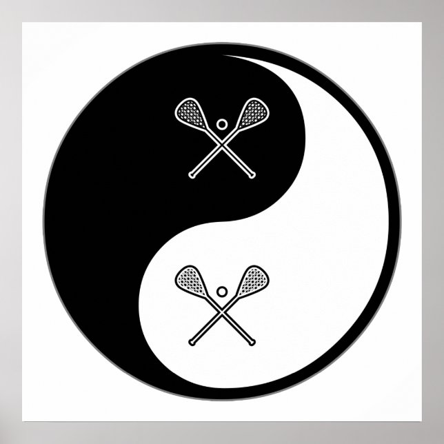 Yin Yang Lacrosse Poster (Front)