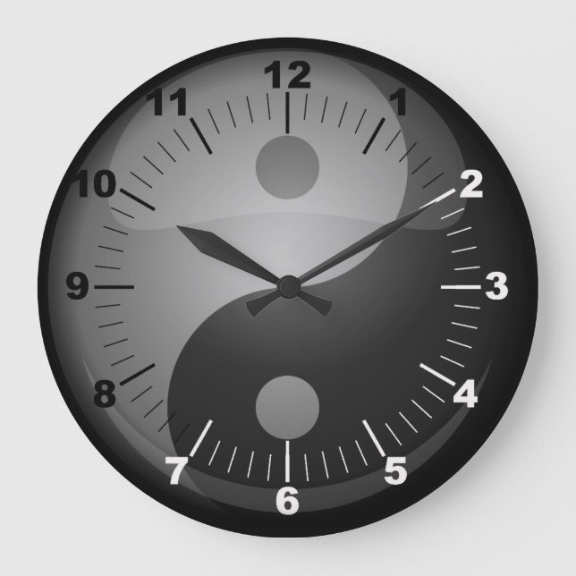 Yin Yang Large Clock (Front)