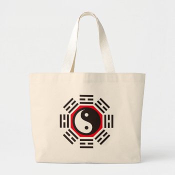 Yin&yang Large Tote Bag by auraclover at Zazzle