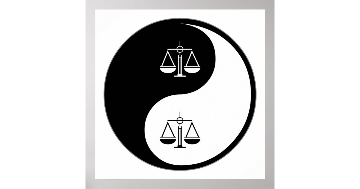 Yin Yang Law Poster | Zazzle