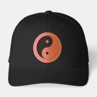 Yin Yang Leather Patch Hat