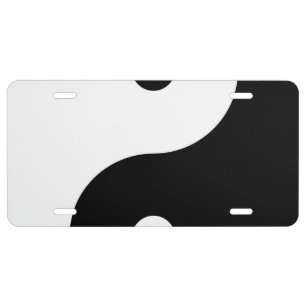 Yin Yang License Plate
