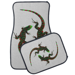 Yin Yang Lizards Car Floor Mat