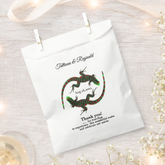 Yin Yang Lizards Favor Bag