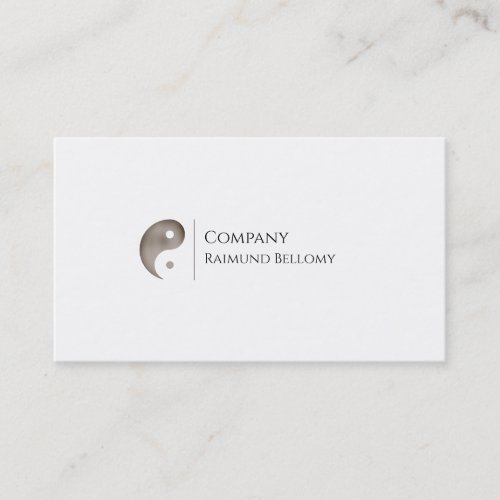 Yin Yang Logo Business Card