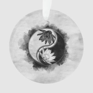 Yin Yang - Lotus flowers Ornament