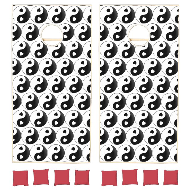 Yin Yang Love And Hearts Cornhole Set (Set)
