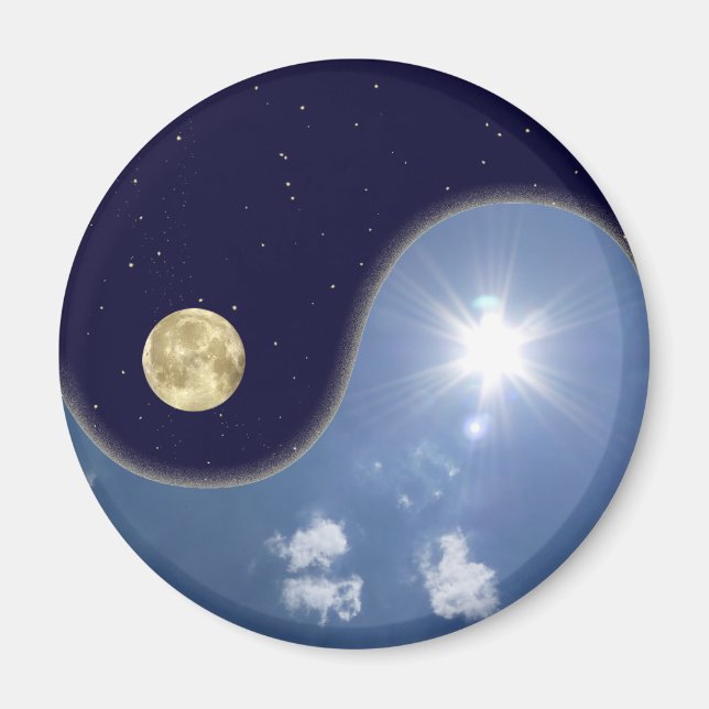 yin yang magnet (Front)