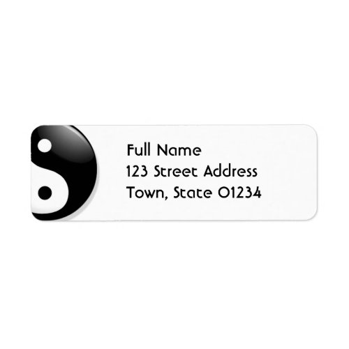 Yin Yang Mailing Labels