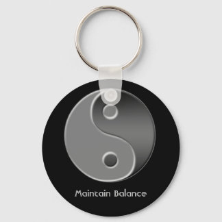 yin-yang, Maintain Balance Keychain