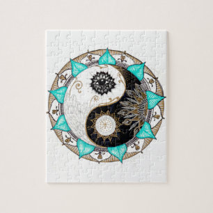 Yin Yang Mandala Jigsaw Puzzle