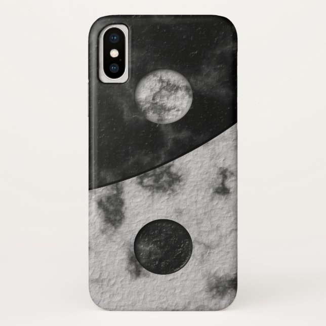 Yin Yang Marble Print Case-Mate iPhone Case (Back)