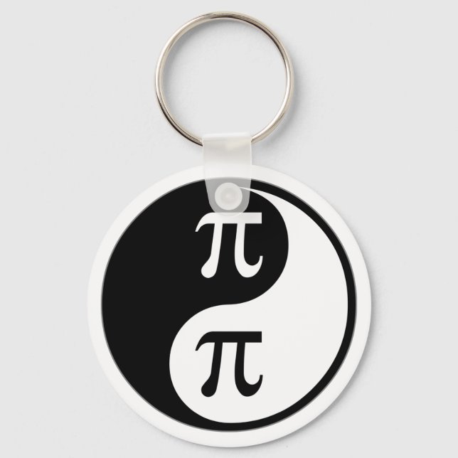 Yin Yang Math Keychain (Front)