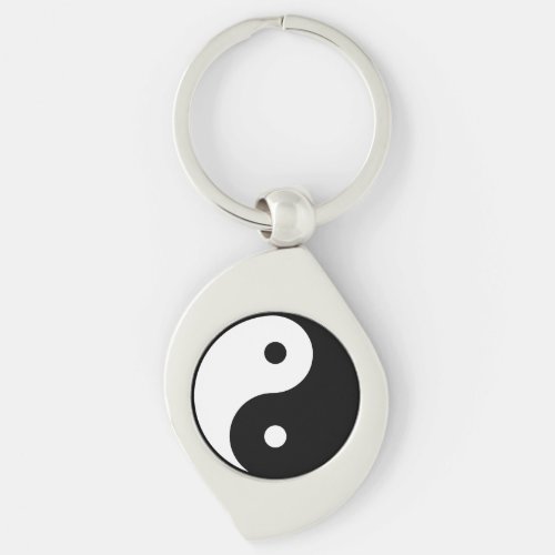 Yin Yang Metal Keychain