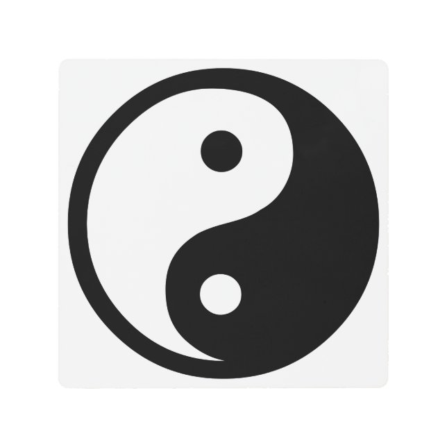 Yin Yang Metal Wall Art Decor (Front)