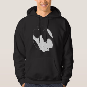 Yin Yang Miniature Schnauzer Funny Dog Symbol Medi Hoodie