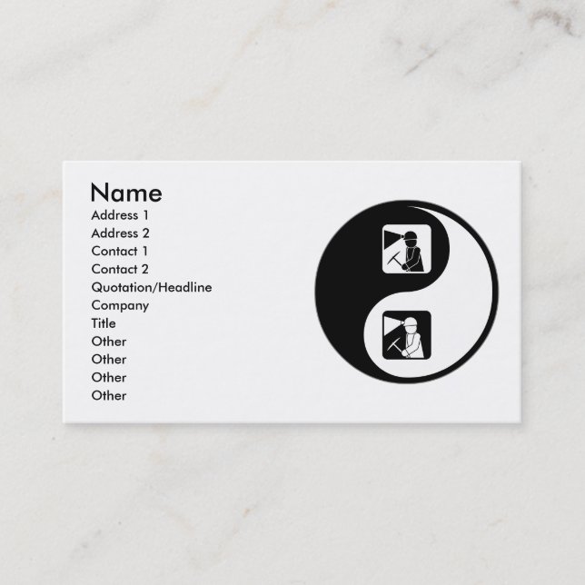 Yin Yang Mining Business Card (Front)