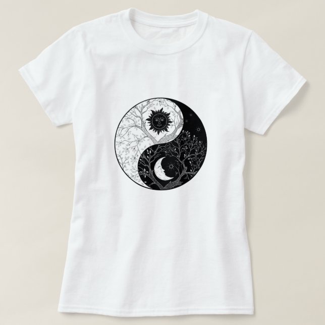 Yin & Yang / Moon & Sun Harmony T-Shirt (Design Front)