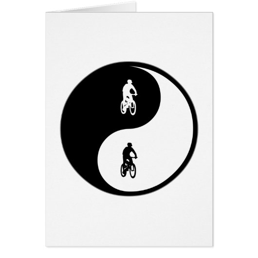 Yin Yang Mountain Biking Cards (Front)