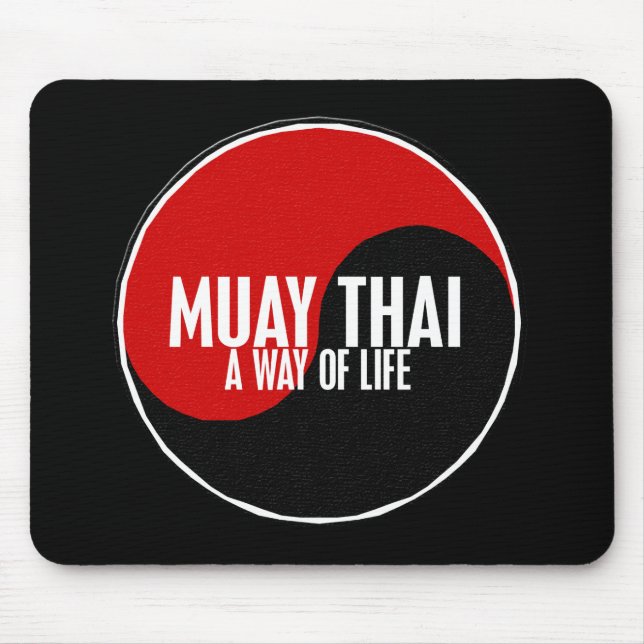 Yin Yang Muay Thai 1 Mouse Pad (Front)