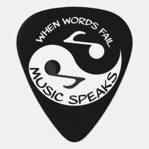 Yin yang music guitar pick