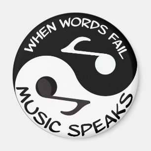 Yin yang music magnet
